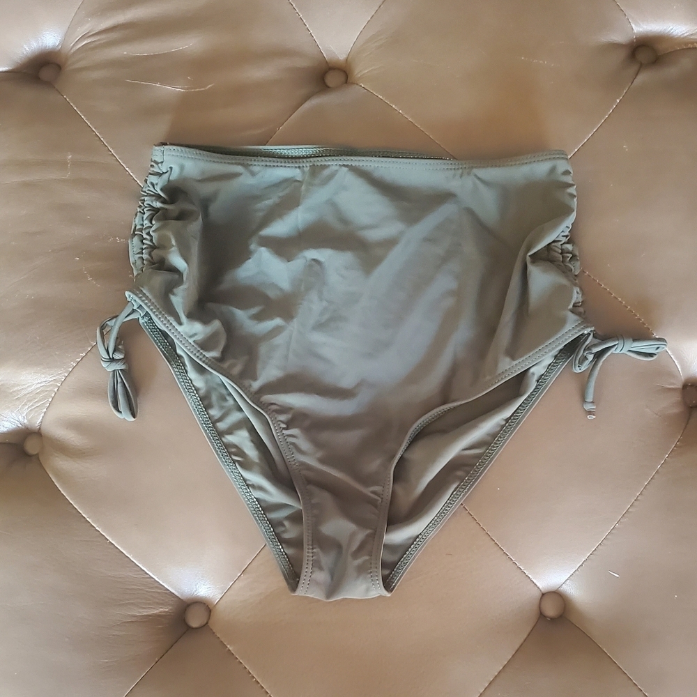 Womens Deep Olive Bikini Bottoms  Size S